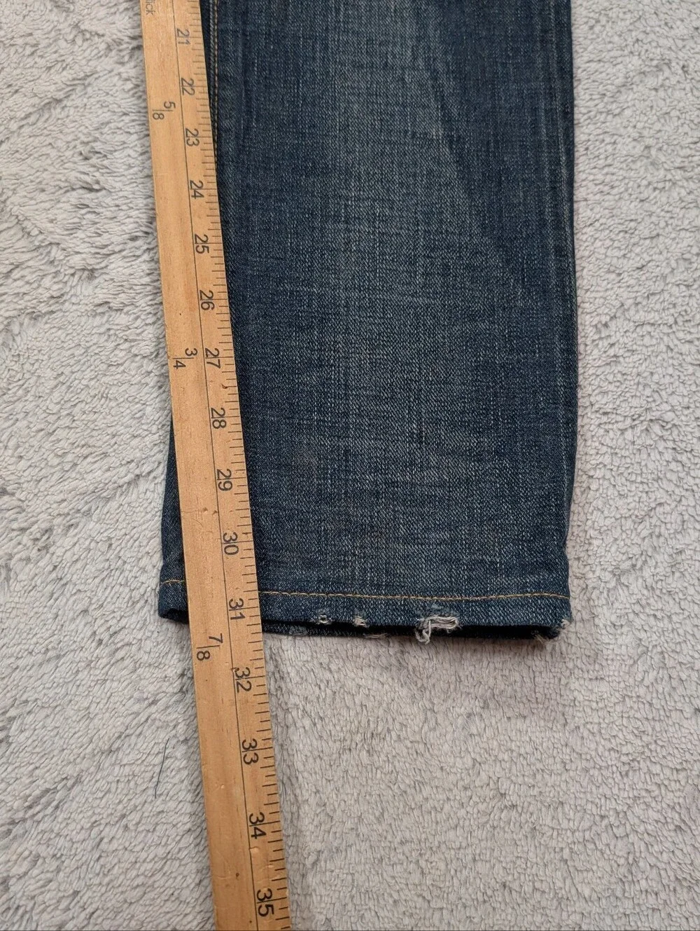 RRL Ralph Lauren Jeans Mens 30x32 Blue Double RL Slim Narrow Japanese Selvedge